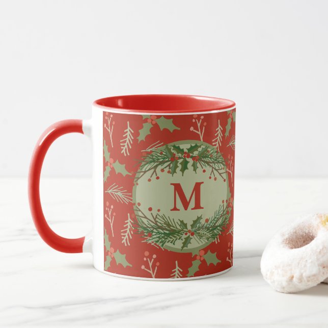 Mit Monogramm Tasse (Mit Donut)