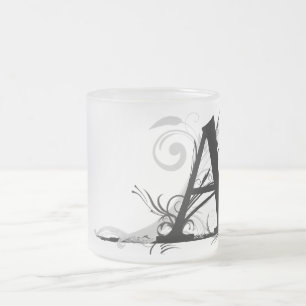 Mit Monogramm Tasse "A" -