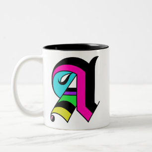 Mit Monogramm Tasse der ersten A