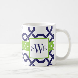 Mit Monogramm Tasse von Gitter und Grosgetreide