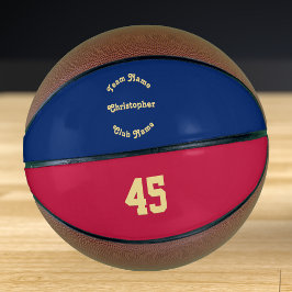 Mit Monogramm Team Club-Spielernummer Basketball