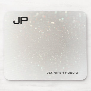 Mit Monogramm Template Glam Moderne, kundenspezifi Mousepad