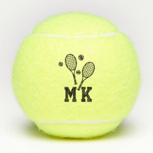 Mit Monogramm Tennisanfänge Personalisiert Tennisbälle
