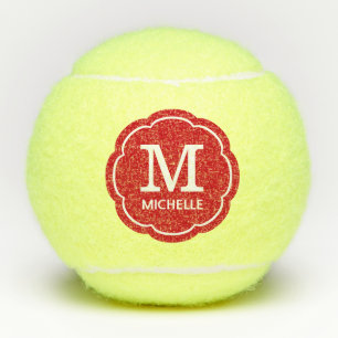 Mit Monogramm Tennisbälle