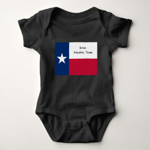 Mit Monogramm Texas-Schlafmaschine Baby Strampler