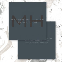 Mit Monogramm, tiefe und verworrene Farben für Män Quadratische Visitenkarte