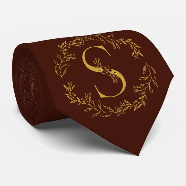Mit Monogramm Trauzeugen für die Farbe der Schwarz Krawatte (Gerollt)