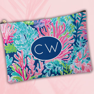 Mit Monogramm Tropical Beach Bag Zubehörtasche