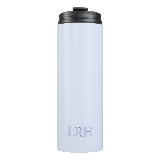 Mit Monogramm Tumbler - Minimalistischer moderner  Thermosbecher (Vorderseite)