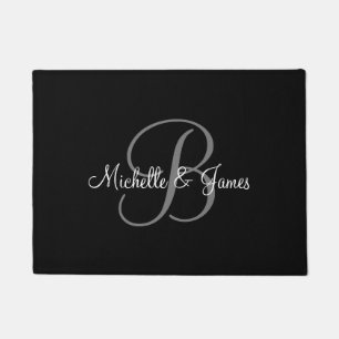 Mit Monogramm Türmatte mit personalisiertem Namen
