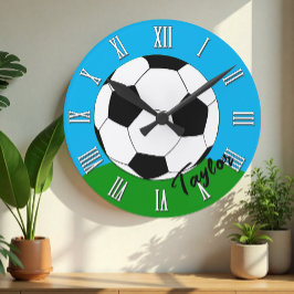 Mit Monogramm Uhr für Fußballfans/Fußball