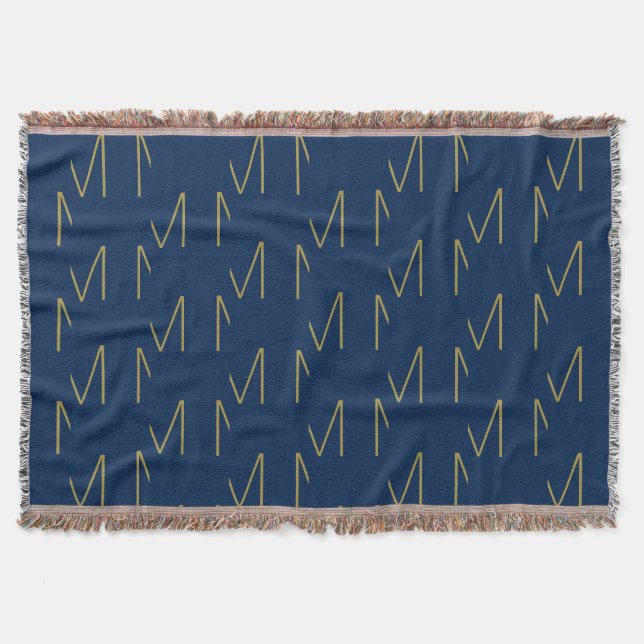 Mit Monogramm Ummantelungsbrief Decke (Vorderseite)