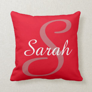 Mit Monogramm und Personalisierter Name Throw Kiss Kissen