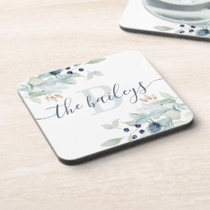 Mit Monogramm Untersetzer aus Hartplastik