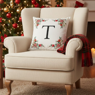 Mit Monogramm Urlaub Winter Blumenkissen Kissen
