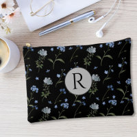 Mit Monogramm Vergessen Sie mir nicht blaue Flora 