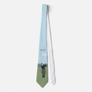 Mit Monogramm Vintage Artgolfkunst Krawatte
