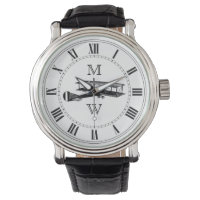Mit Monogramm Vintages Flugzeug