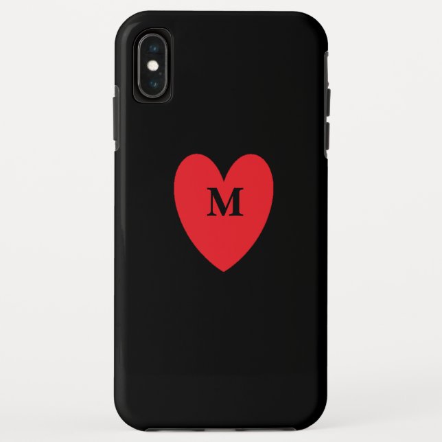 Mit Monogramm Vorname Schwarz Cool Case-Mate iPhone Hülle (Rückseite)