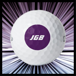 Mit Monogramm wählen Sie Ihren Farbhintergrund aus Golfball