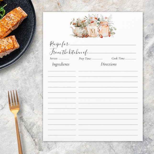 Mit Monogramm Waldflorenrezeptur Beilage (In situ)