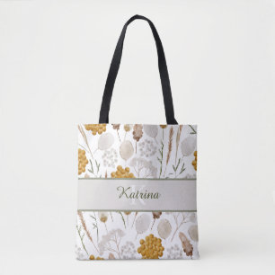 Mit Monogramm Watercolor Honeycomb-Tasche