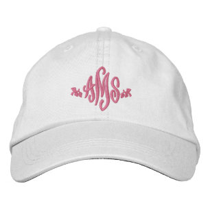 Mit Monogramm Wedding Hat 3 Initialen Bestickte Baseballkappe