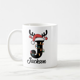 Mit Monogramm Weihnachten  Personalisierter Urlaub Kaffeetasse