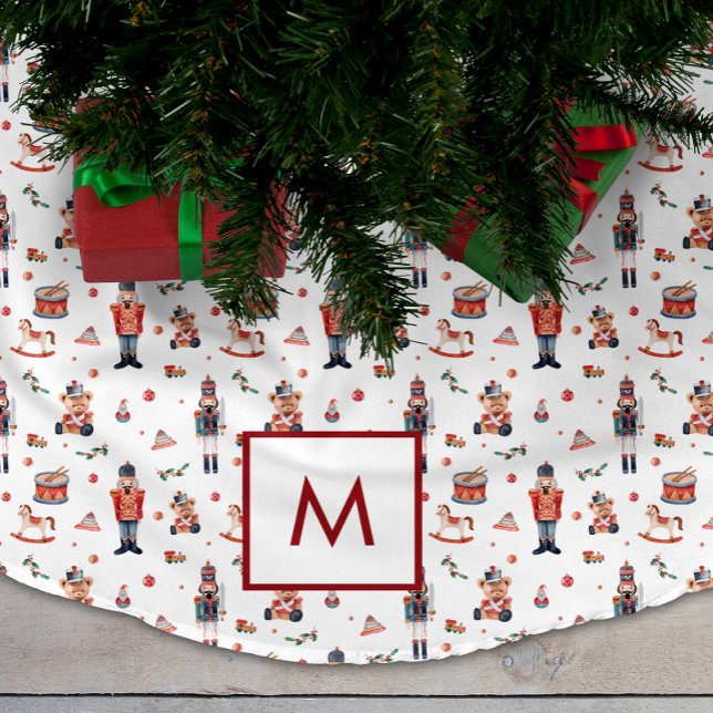 Mit Monogramm Weihnachtsbaumrock Polyester Weihnachtsbaumdecke (Monogrammed Christmas Tree Skirt
)