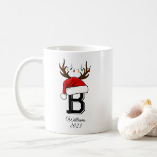 Mit Monogramm Weihnachtsfamilie Kaffeetasse