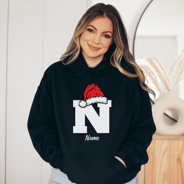 Mit Monogramm Weihnachtsfamilien personalisieren m Hoodie (Von Creator hochgeladen)