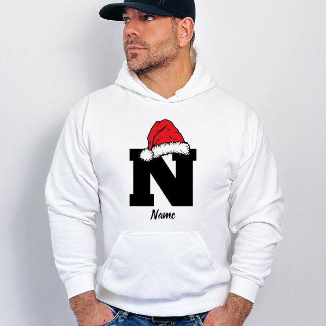 Mit Monogramm Weihnachtsfamilien personalisieren m Hoodie (Von Creator hochgeladen)