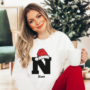 Mit Monogramm Weihnachtsfamilien personalisieren m Sweatshirt