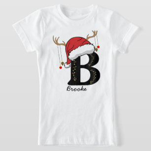 Mit Monogramm Weihnachtsfamilien personalisieren m T-Shirt