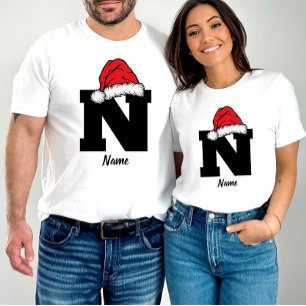Mit Monogramm Weihnachtsfamilien personalisieren m T-Shirt