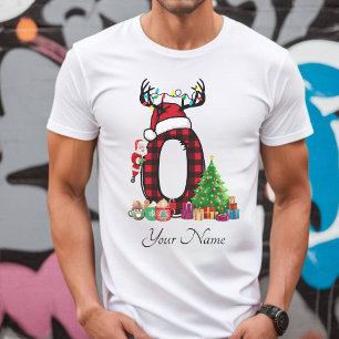 Mit Monogramm Weihnachtsfamilien personalisieren m T-Shirt