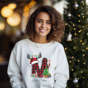 Mit Monogramm Weihnachtsfamilien personalisieren m T-Shirt