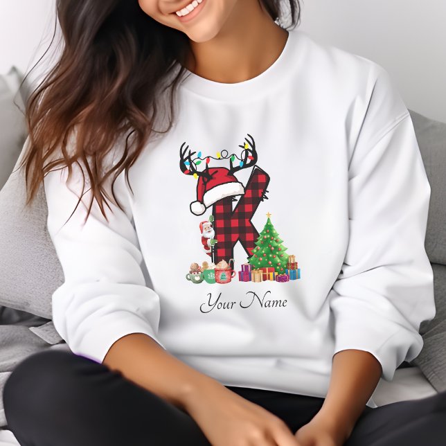 Mit Monogramm Weihnachtsfamilien personalisieren m T-Shirt (Von Creator hochgeladen)