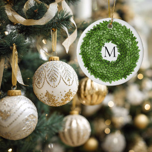 Mit Monogramm Weihnachtsfeier Keramik Ornament