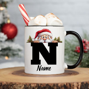 Mit Monogramm Weihnachtsferien Personalisiert Kaffeetasse