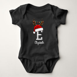 Mit Monogramm Weihnachtsmatte Baby Strampler