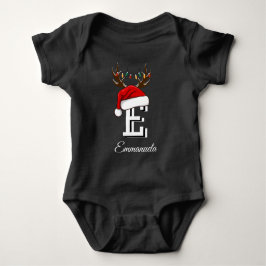 Mit Monogramm Weihnachtsmatte Baby Strampler
