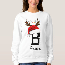 Mit Monogramm Weihnachtsmatte Sweatshirt