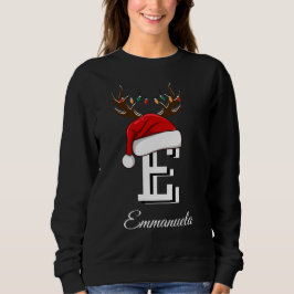 Mit Monogramm Weihnachtsmatte Sweatshirt