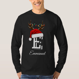 Mit Monogramm Weihnachtsmatte T-Shirt