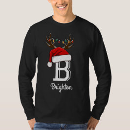 Mit Monogramm Weihnachtsmatte T-Shirt