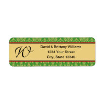 Mit Monogramm Weihnachtsrückgabedatum