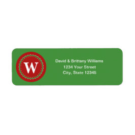 Mit Monogramm Weihnachtsrückgabedatum