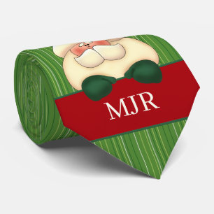 Mit Monogramm Weihnachtsspass für Ihm Neck Tie Krawatte