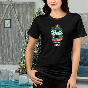 Mit Monogramm Weihnachtszeit B Name Bedeutung Tri-Blend Shirt